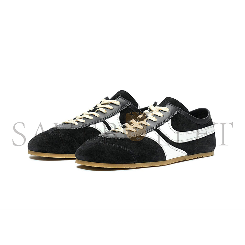 dr1e3 van n0t*n leather M*rathon sneaker in black 251-011701