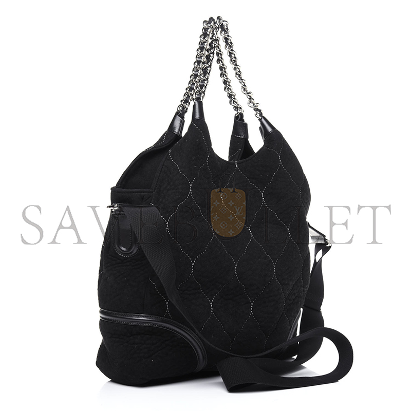 Ch**el suede quilted rodeo drive hobo black 744000 (36*33*10cm)