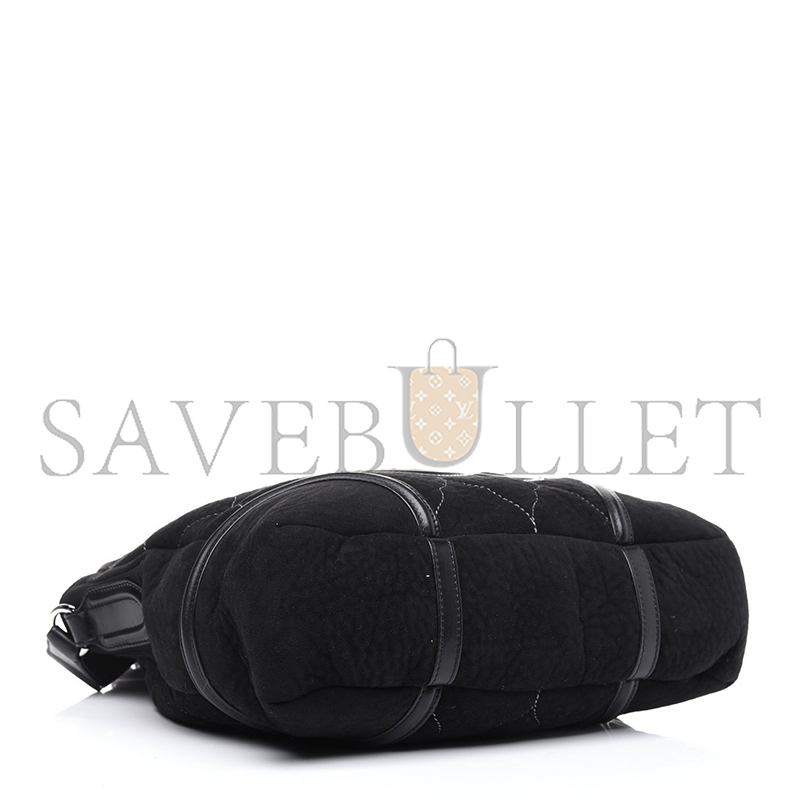 Ch**el suede quilted rodeo drive hobo black 744000 (36*33*10cm)