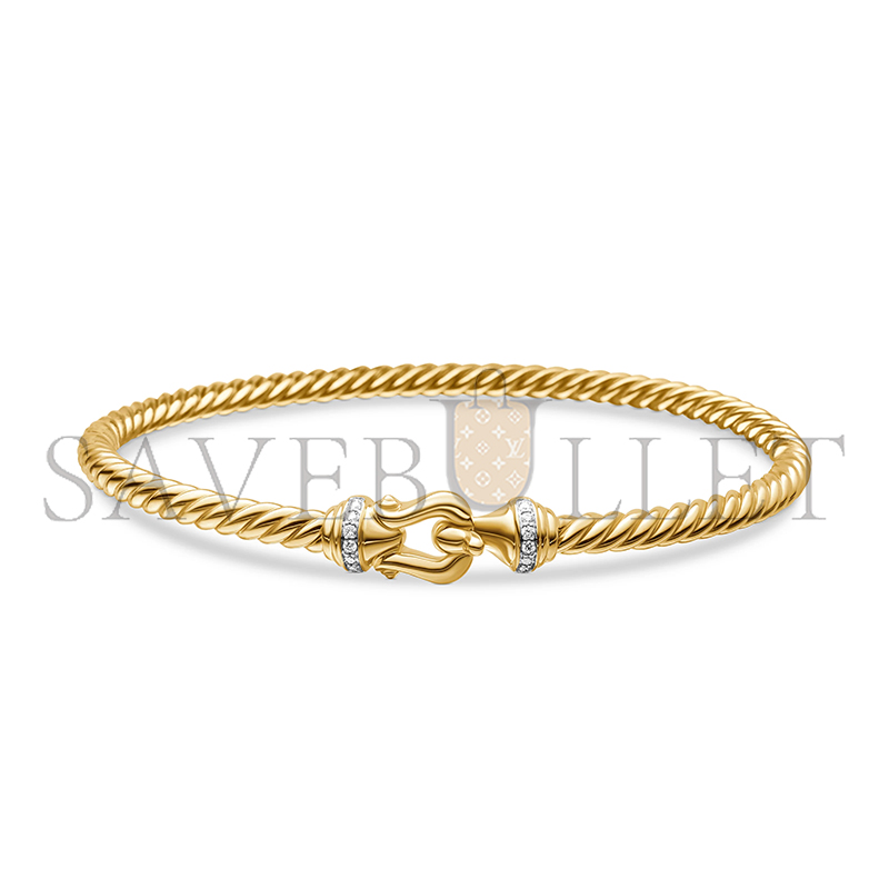 Dau1d Yvrm*n BUCKLE CABLESPIRA® FLEX BRACELET 3.5MM B14626D88ADI
