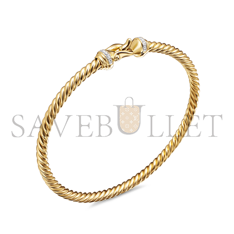 Dau1d Yvrm*n BUCKLE CABLESPIRA® FLEX BRACELET 3.5MM B14626D88ADI