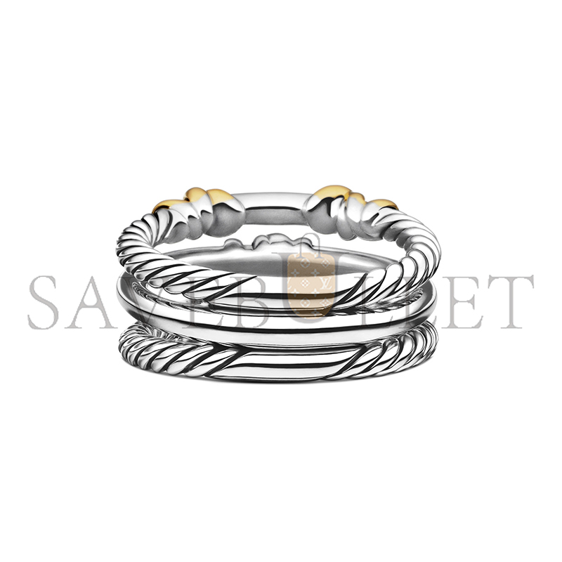Dau1d Yvrm*n PETITE HELENA WRAP THREE ROW RING 12MM R16394DS8ADI
