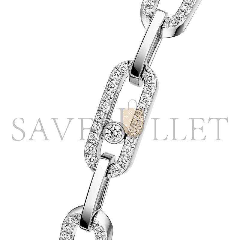 Mes1kaa move link bracelet white gold d1am0nd bracelet 12187-wg