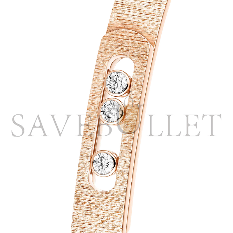 Mes1kaa move noa ciselÉ bangle pink gold d1am0nd bracelet 14481-pg