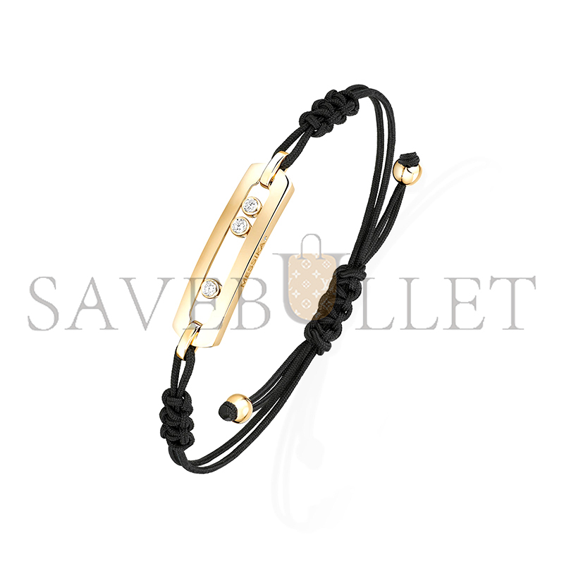 Mes1kaa move cord bracelet large yellow gold d1am0nd bracelet 05311-yg