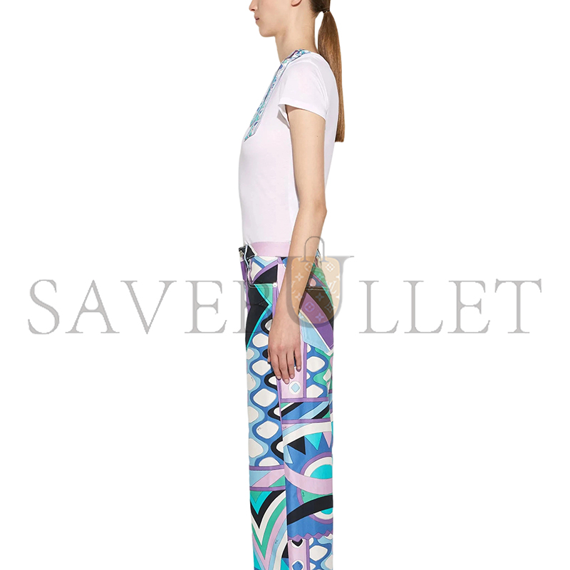PUCCI IRIDE PRINTED COTTON T-SHIRT 4HTP264H985100