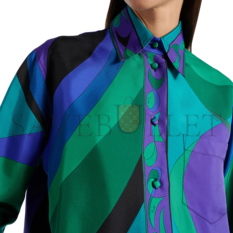 PUCCI PESCI SILK SHIRT