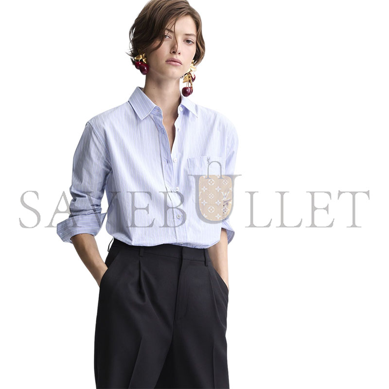 Y51 CASSANDRE STRIPED POPLIN COTTON SHIRT 861080Y7J664427