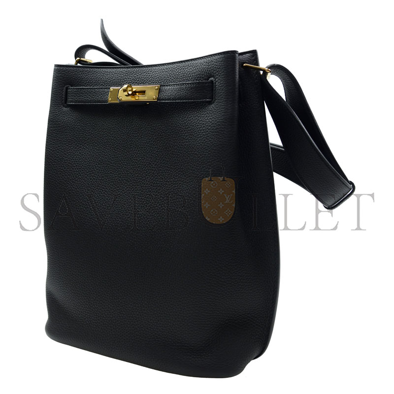 H**mes SO KELLY 22 SHOULDER BAG BLACK (30.5*22*11 cm)