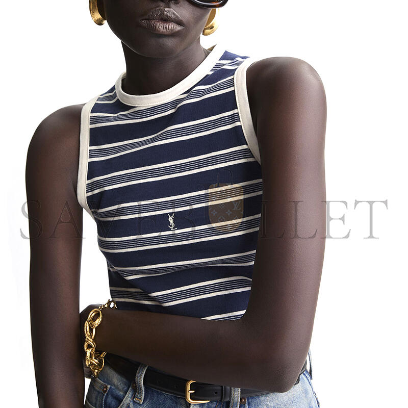 Y51 CASSANDRE TANK TOP IN STRIPED COTTON JERSEY 870546Y38DW4279