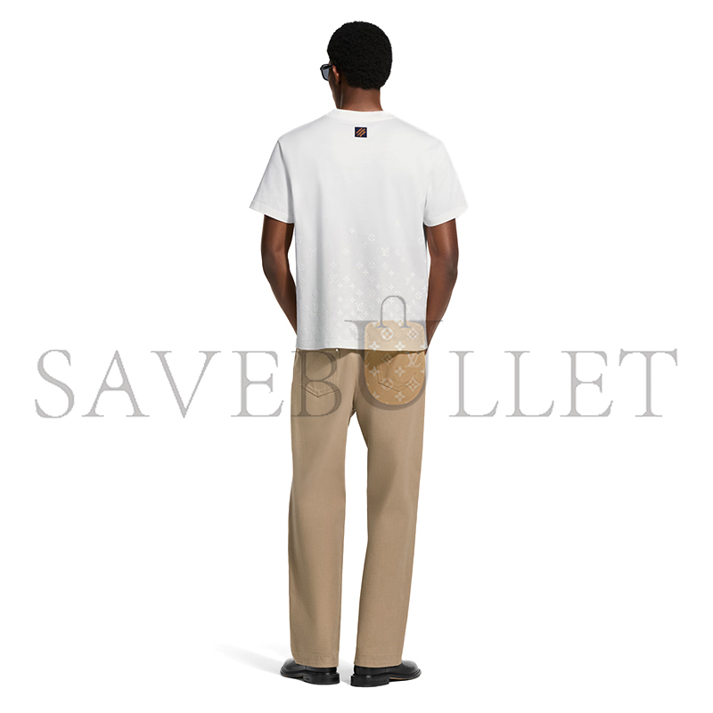L0vis Vvtt0n FLOCK PRINT MONOGRAM GRADIENT T-SHIRT 1AK7LS