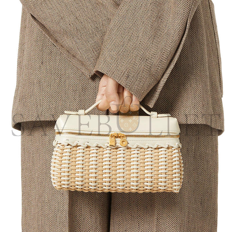L0r0 P1ana EXTRA POCKET L19 EAST-WEST WICKER FAP4810_B4XQ (19*12*7cm)