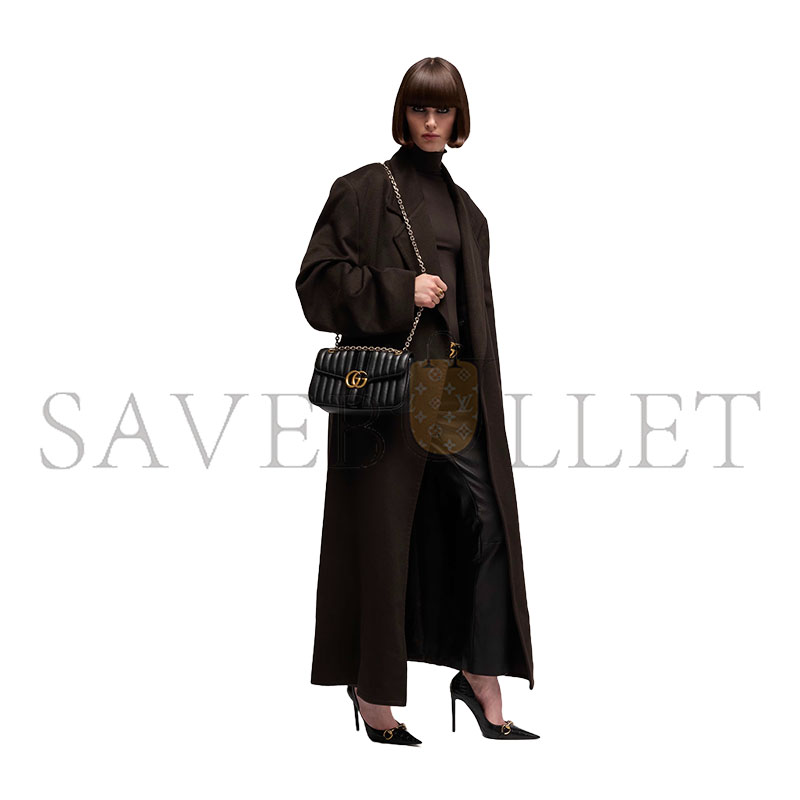 Gvc*1 JET SET GG MARMONT MEDIUM SHOULDER BAG A005XW (26*15*7cm)