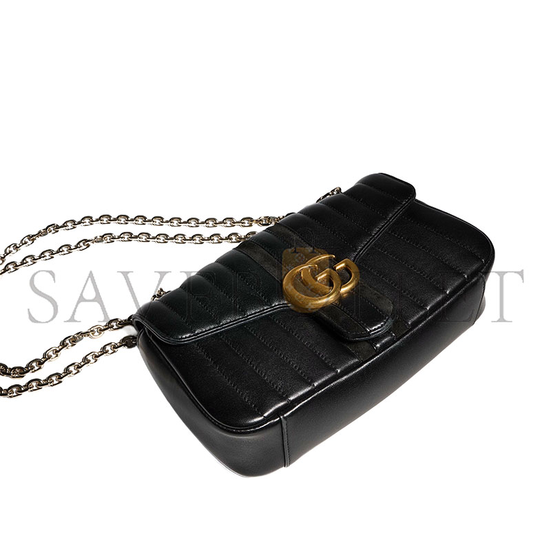 Gvc*1 JET SET GG MARMONT MEDIUM SHOULDER BAG A005XW (26*15*7cm)