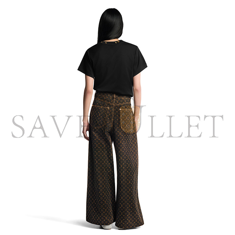L0vis Vvtt0n MONOGRAM STRAIGHT-CUT JEANS 1AJDYX