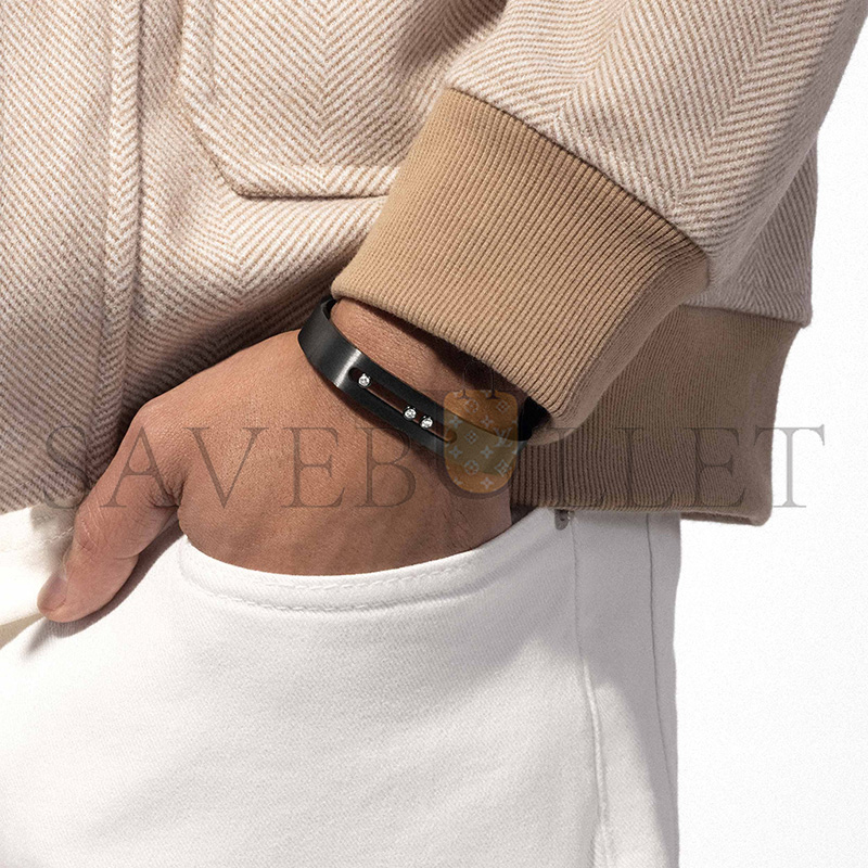 Mes1kaA MOVE TITANIUM ANTHRACITE BRACELET 06585-TG