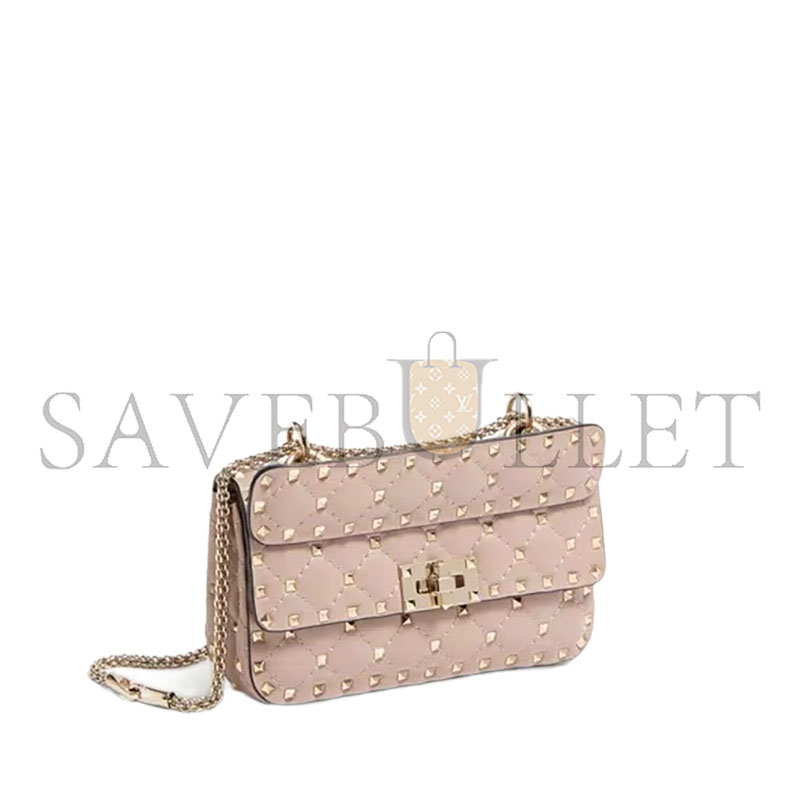 Va1e*ntin0 SMALL NAPPA ROCKSTUD SPIKE BAG 7W2B0123NAP_P45 (20*12*6cm)