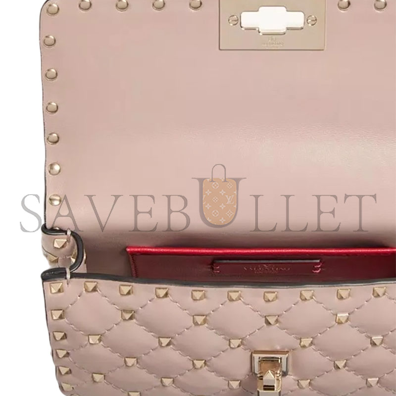 Va1e*ntin0 SMALL NAPPA ROCKSTUD SPIKE BAG 7W2B0123NAP_P45 (20*12*6cm)