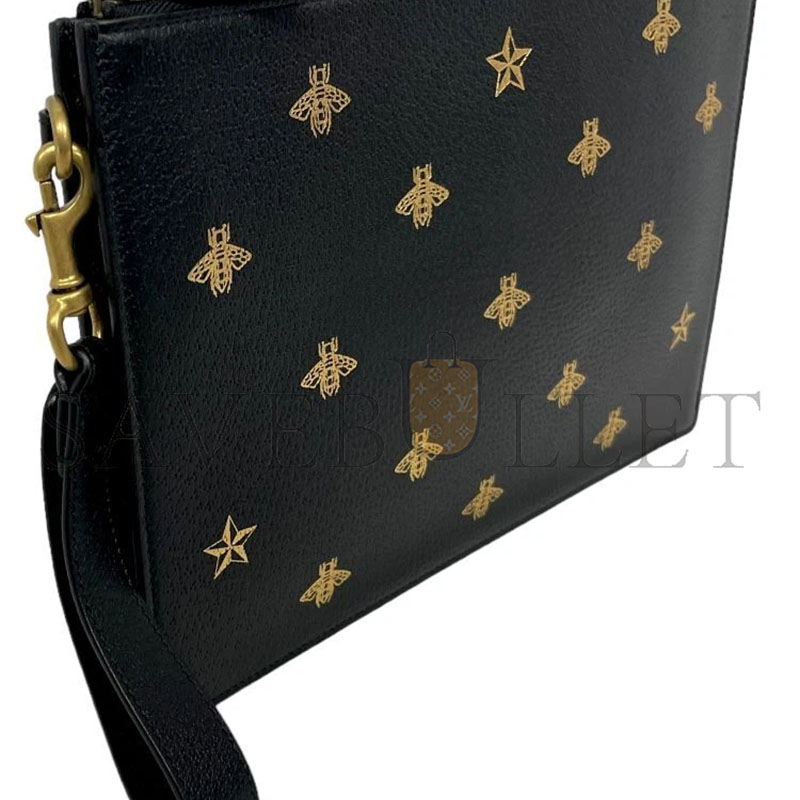 Gvc*1 BEE STAR LEATHER POUCH 495066 (30.5*21*1.5cm)