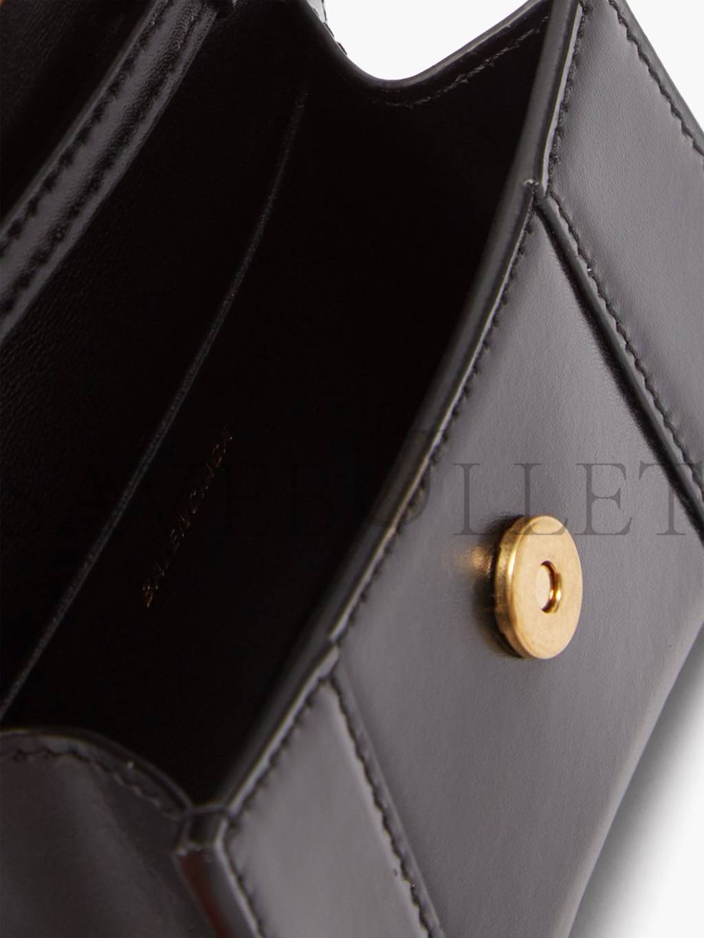 Ba*len*cia*ga black hourglass mini crocodile-effect leather bag matchesfashion us (12*8.5*4.3cm)