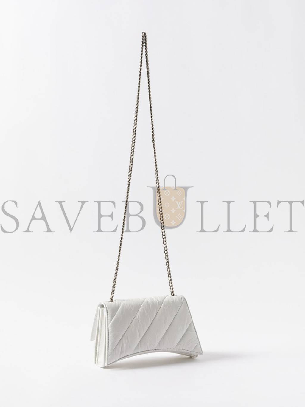 Ba*len*cia*ga white crush s quilted creased-leather cross-body bag matchesfashion us (21.5*11*5cm)