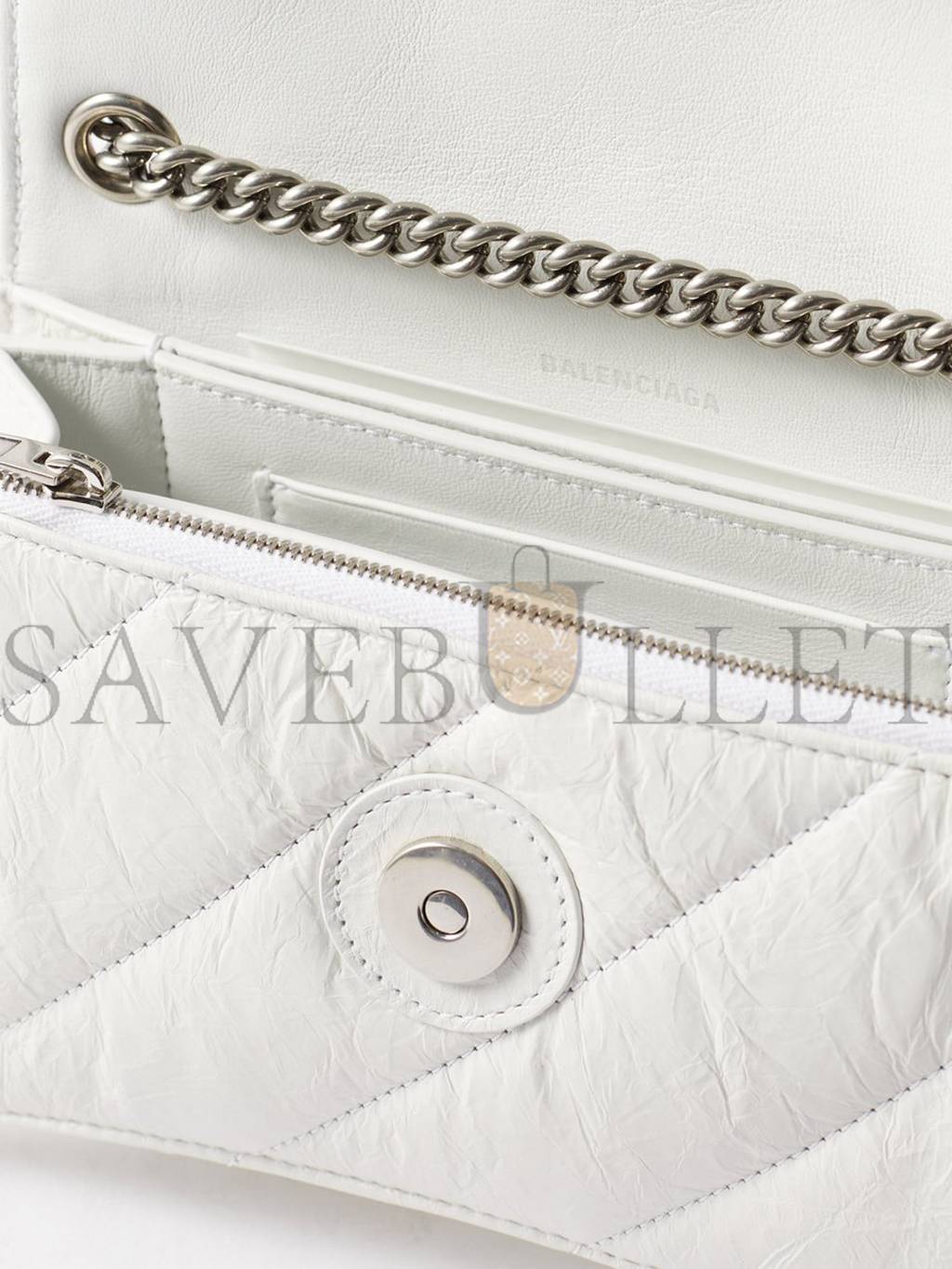 Ba*len*cia*ga white crush s quilted creased-leather cross-body bag matchesfashion us (21.5*11*5cm)