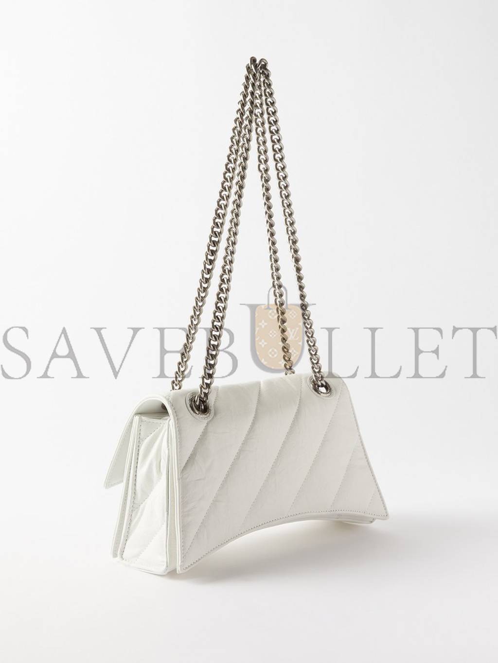 Ba*len*cia*ga white crush s quilted creased-leather shoulder bag matchesfashion us (25*14.9*10cm)