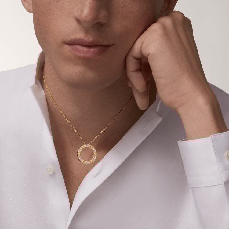 ca*t*er  love necklace, Di*m*nd-paved b7058400