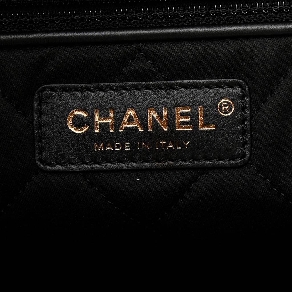 Ch*el velvet sequin quilted Ch*el 22 black gold hardware (37*35*7cm)