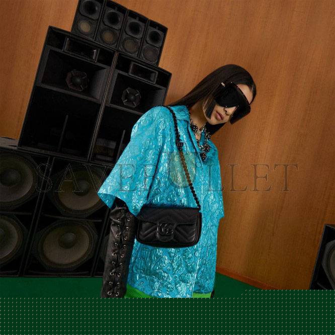 G*u*i gg marmont belt bag 699757 （16.5*10.2*5.1cm)