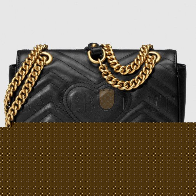 g*u*i gg marmont matelassÉ leather S*per mini bag 446744 (23*14*6cm)