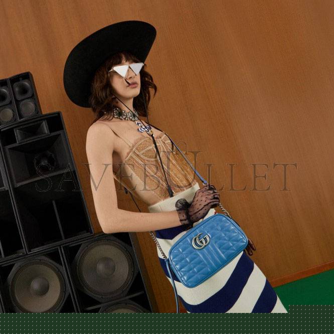 G*u*i gg marmont matelassÉ shoulder bag 447632 um8bf 4340 （24cm*13cm*7cm）