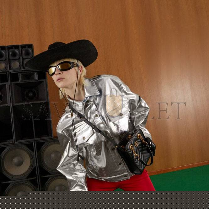 G*u*i gg marmont matelassÉ mini bag 696123 dtdht 1000 (19*16*7cm）