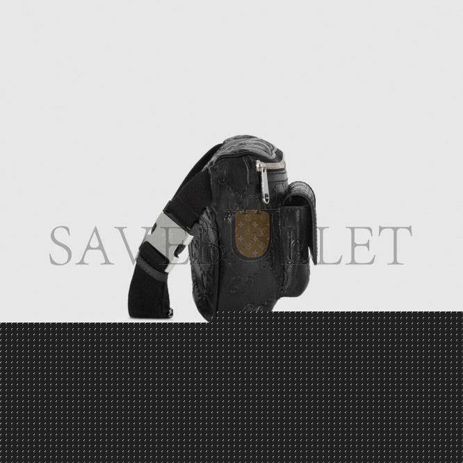 G*u*i gg embossed belt bag 645093  (28*18*8cm)