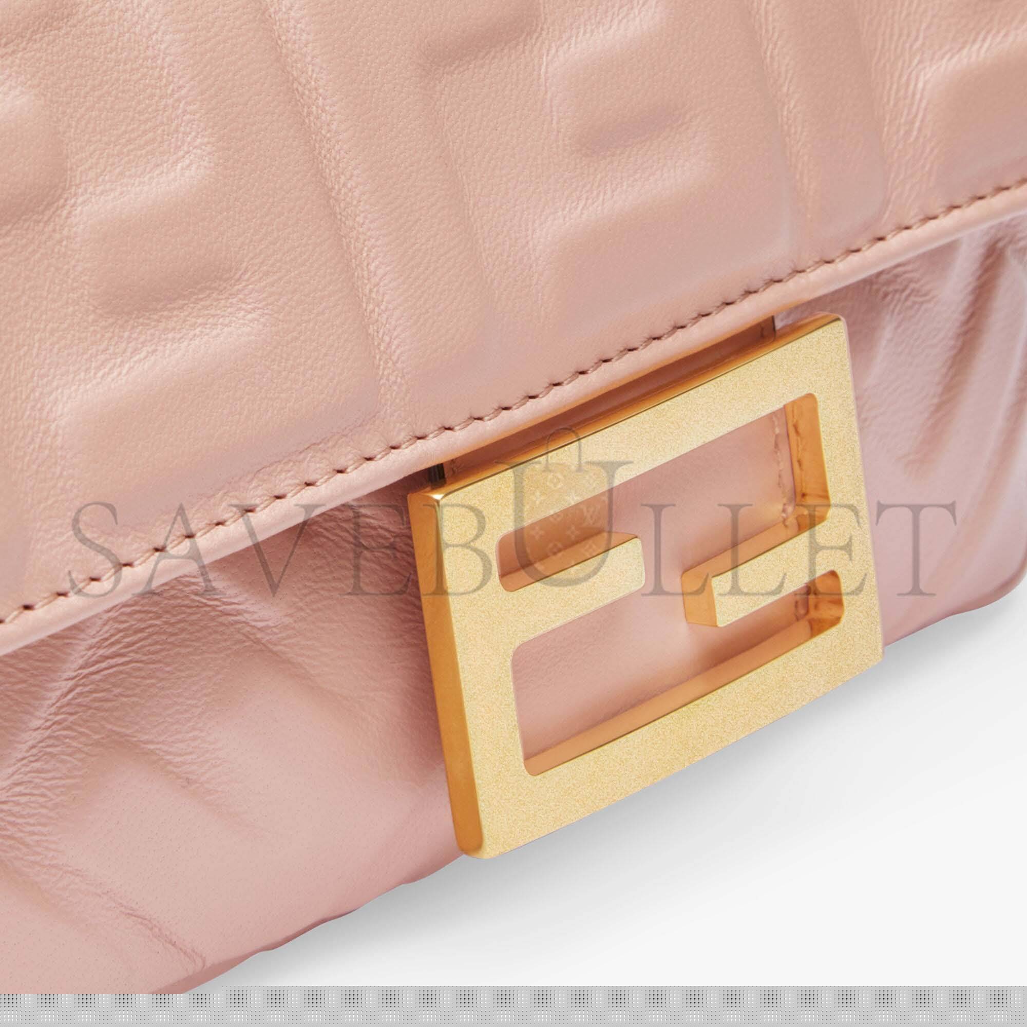 F**di baguette mini - pink nappa leather bag 8bs017a72vf19pq (19*11.5*4cm)