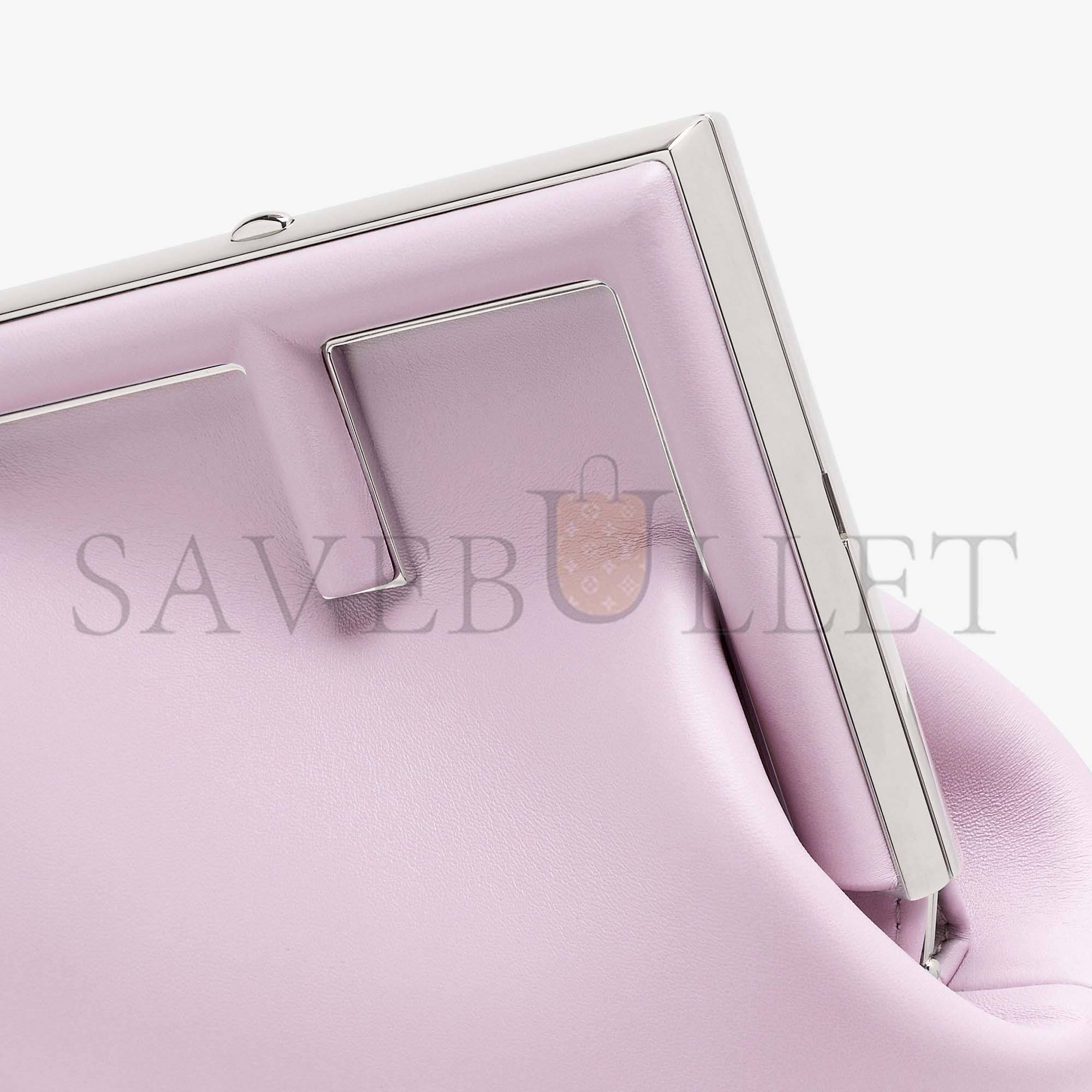 F**di first small - lilac leather bag 8bp129abvef1hos (26*18*9.5cm)