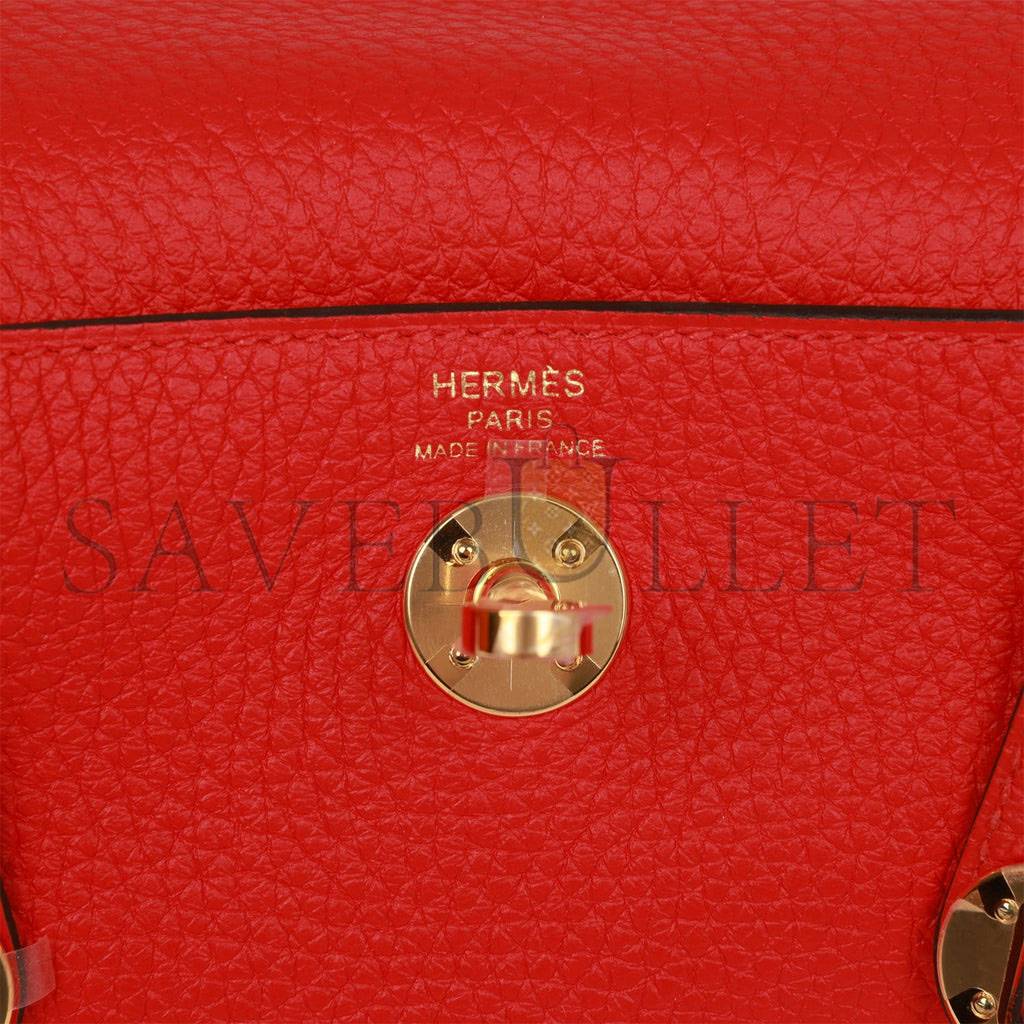 H**mes mini lindy rouge de coeur clemence gold hardware (19*12.5*9)