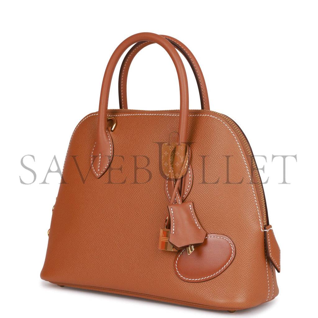 H**mes 1923 bolide 25 en desordre gold epsom gold hardware (25*20*10cm)