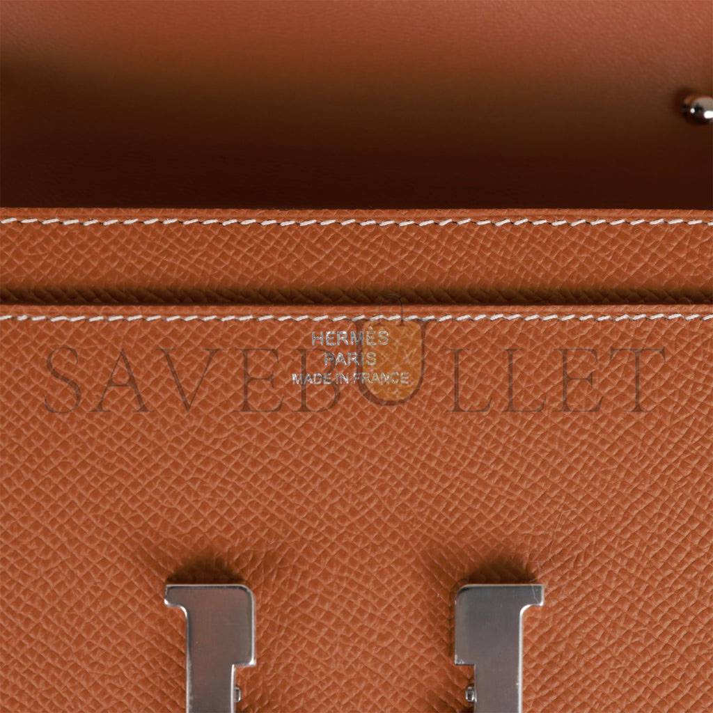H**mes constance wallet to go gold epsom palladium hardware (22*11cm)