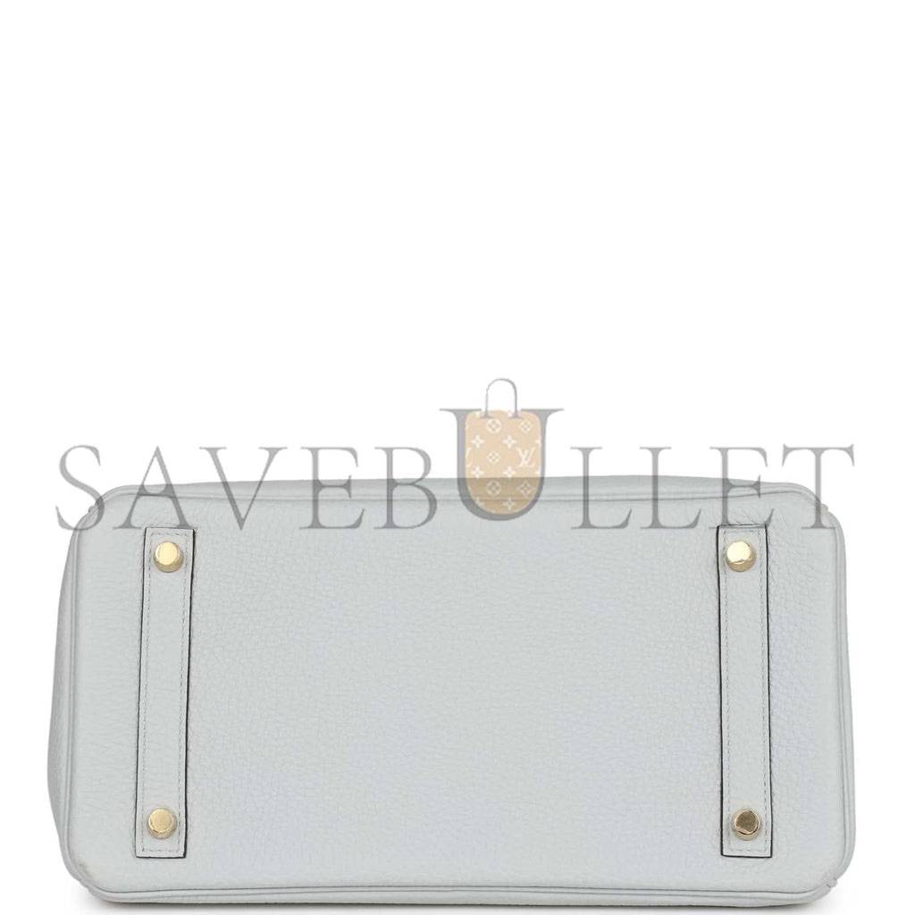 H**mes birkin 30 bleu pale clemence gold hardware (30cm)