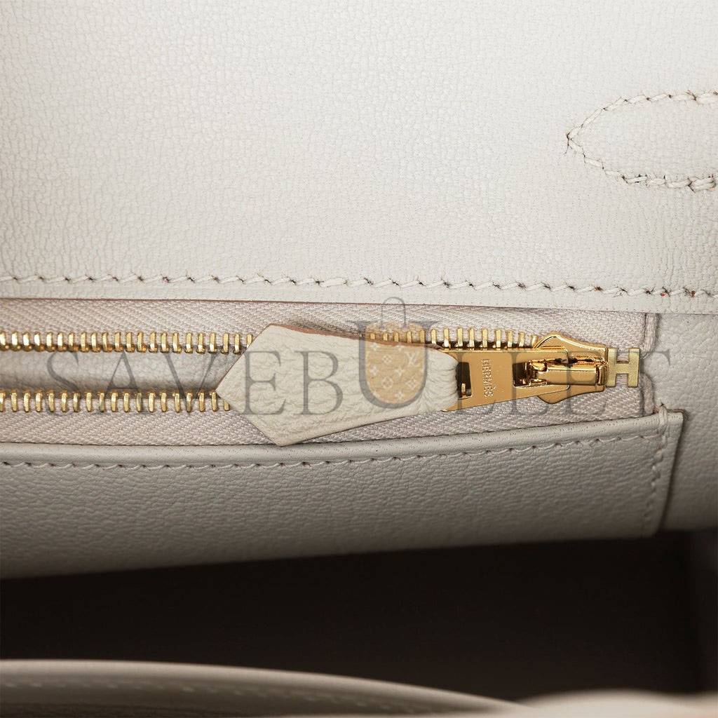 H**mes birkin 25 gris perle togo gold hardware handmade (25*19*12cm)