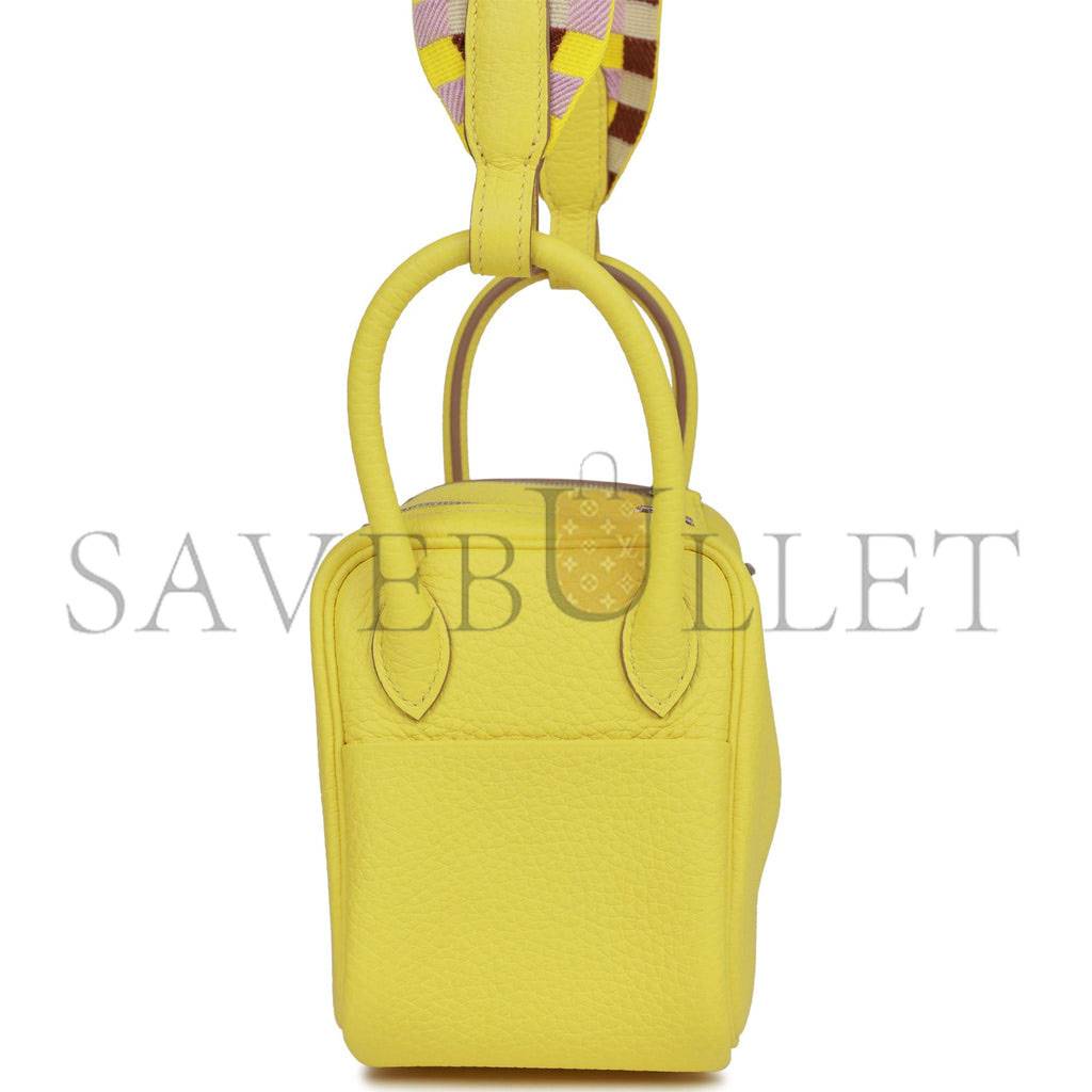 H**mes mini lindy lime clemence palladium hardware (19*12.5*9)