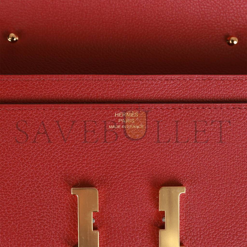 H**mes constance wallet to go rouge grenat evercolor gold hardware (8*4.5*1.5cm)