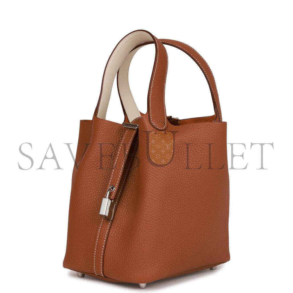 H**mes eclat picotin lock 18 gold clemence palladium hardware (18cm)