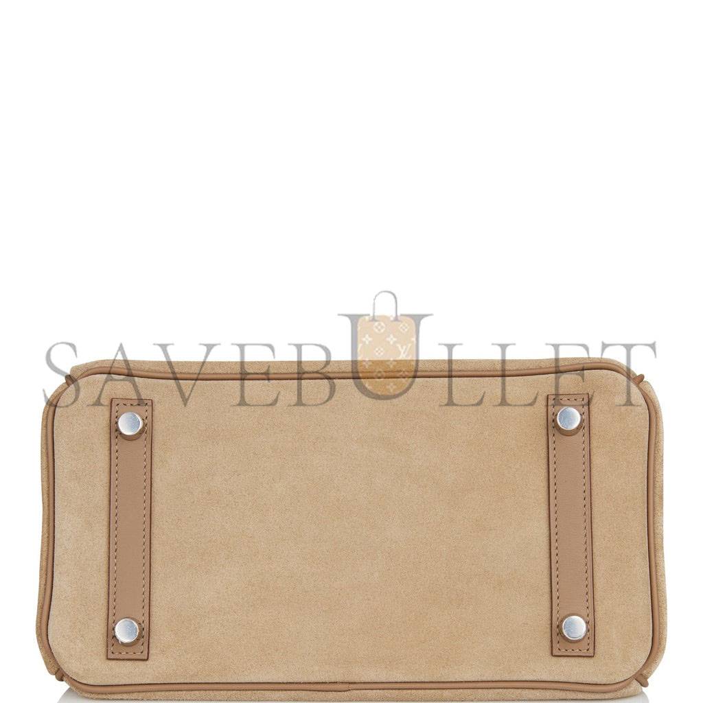 H**mes birkin 25 gris caillou grizzly and swift palladium hardware handmade (25cm)