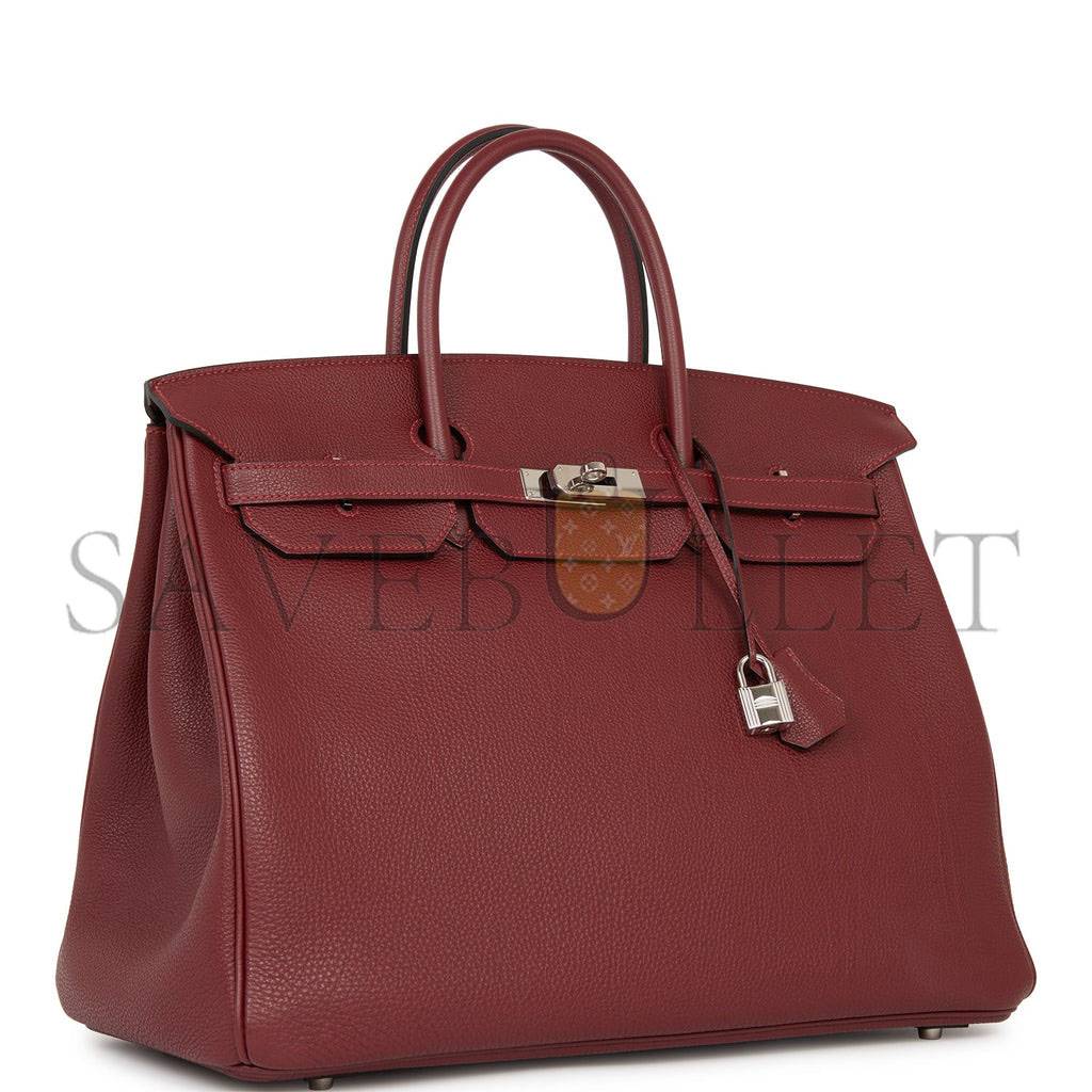 H**mes birkin 40 rouge h togo palladium hardware (40cm)