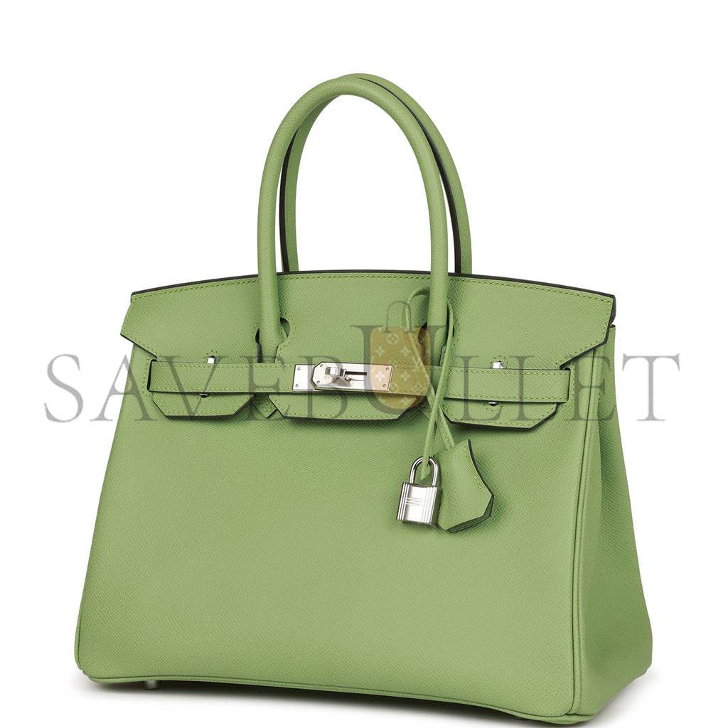 H**mes birkin 30 vert criquet epsom palladium hardware (30cm)
