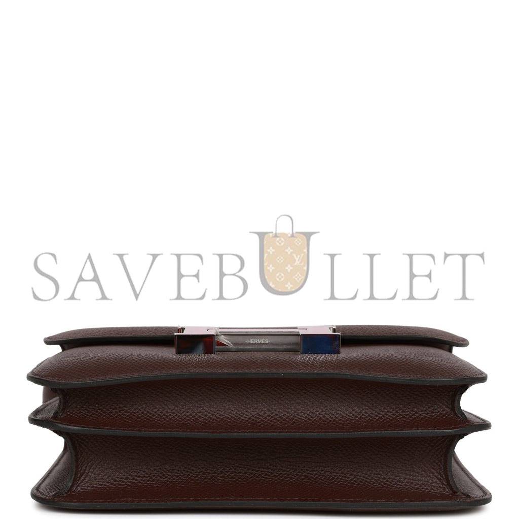 H**mes constance 18 rouge sellier epsom palladium hardware 39835891728478 (18cm)