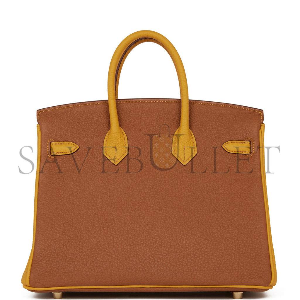 H**mes special order (hss) birkin 25 gold and jaune ambre togo brushed gold hardware handmade(25cm)