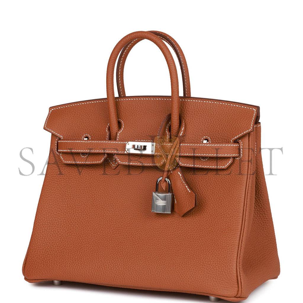 H**mes birkin 25 gold togo palladium hardware handmade (25cm)